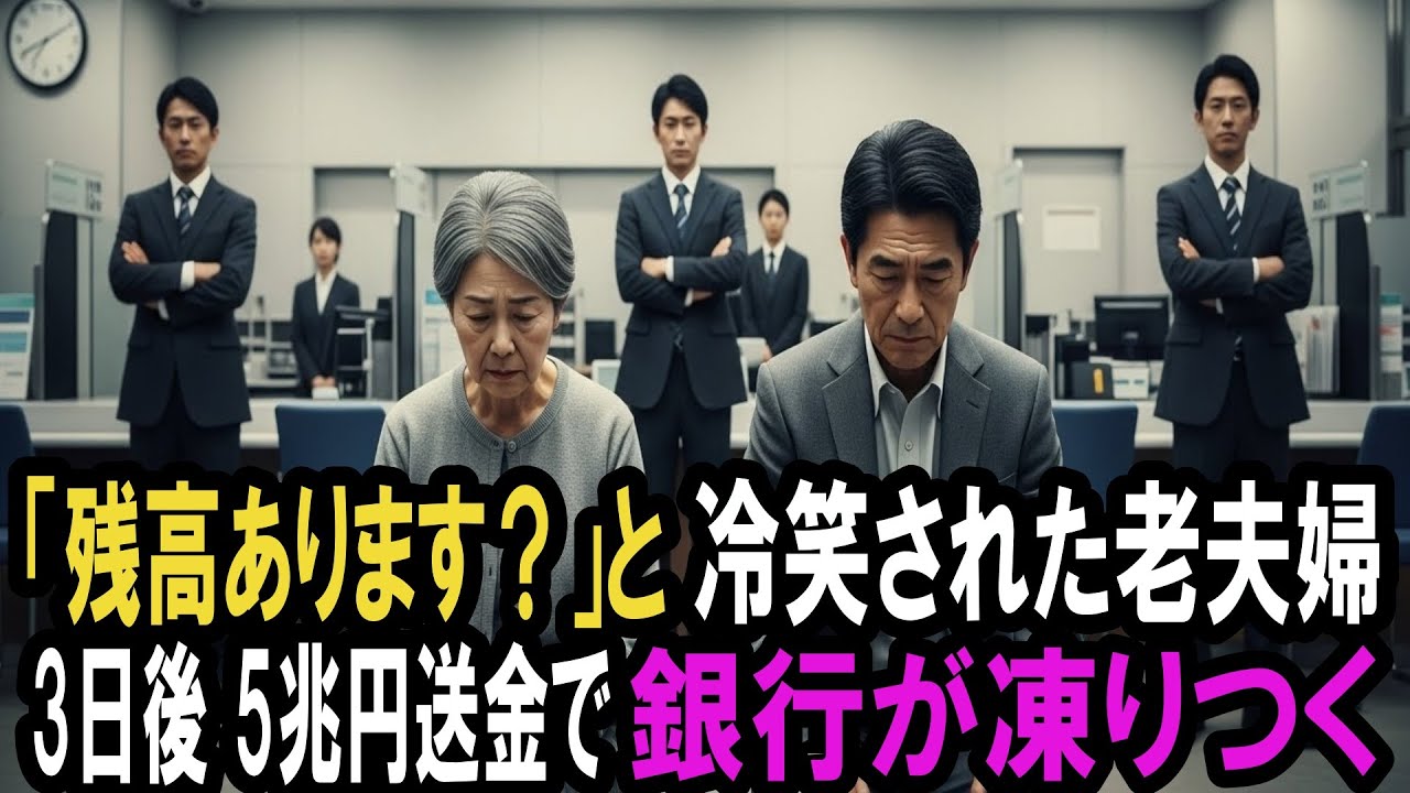 銀行員に「残高あります？」と嘲笑された老夫婦、3日後“5兆円送金”で支店が凍りつく