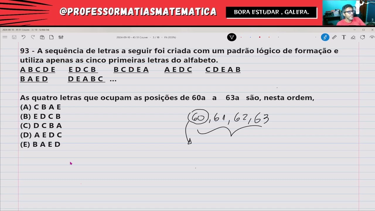 QUESTÃO 93 -  TJSP RACIOCÍNIO LÓGICO