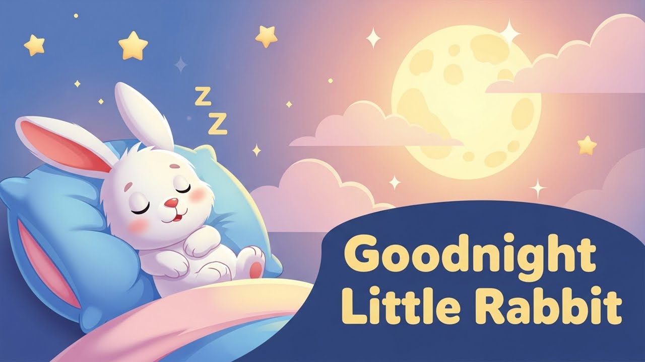 Goodnight Little Rabbit 🌙 | Cute Bedtime Song for Kids | Sleep Song for Children 🐇✨