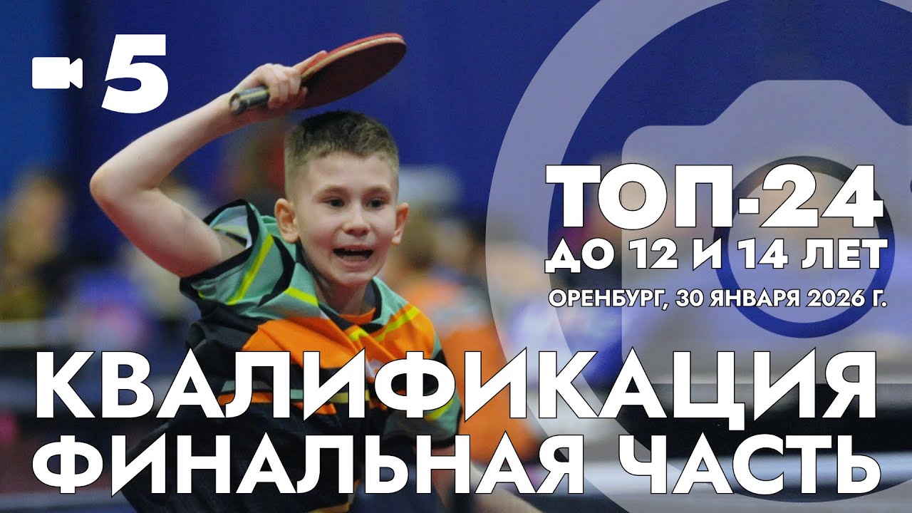 ТОП-24 до 12 и 14 лет. Камера 5, стол 5