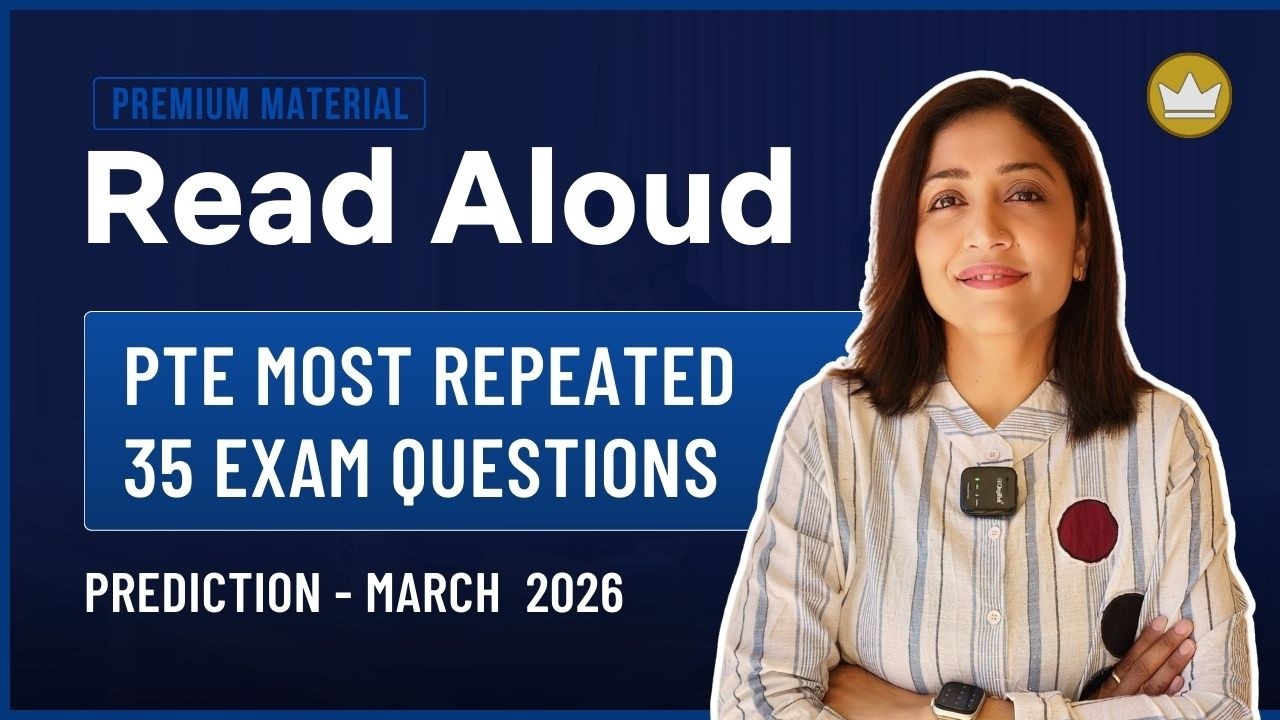 Read Aloud | Prediction Questions | March 2026 | PTE Speaking | PTE with Tejal