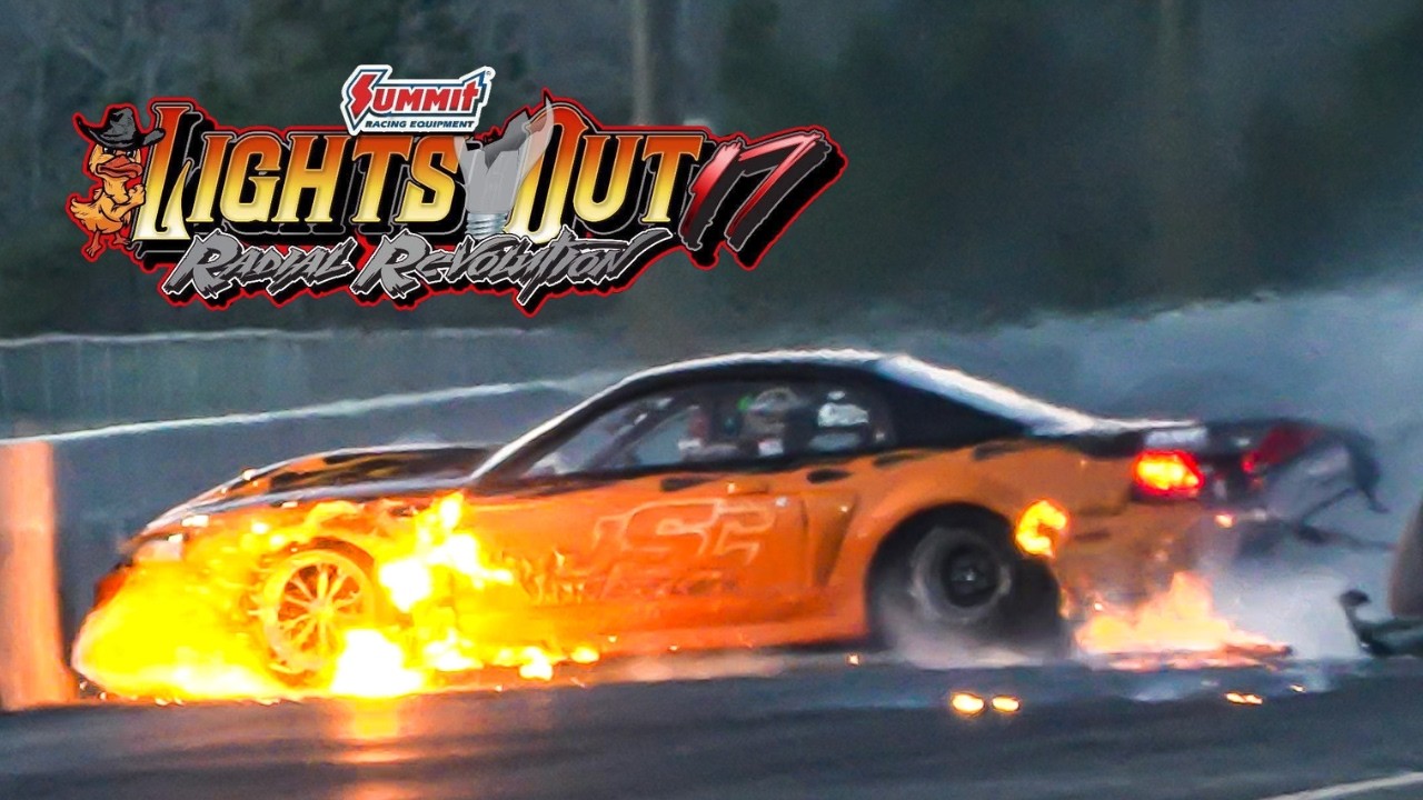 Insane Round of Qualifying at Lights Out 17!  Wheelies, Wrecks and Back Fires!