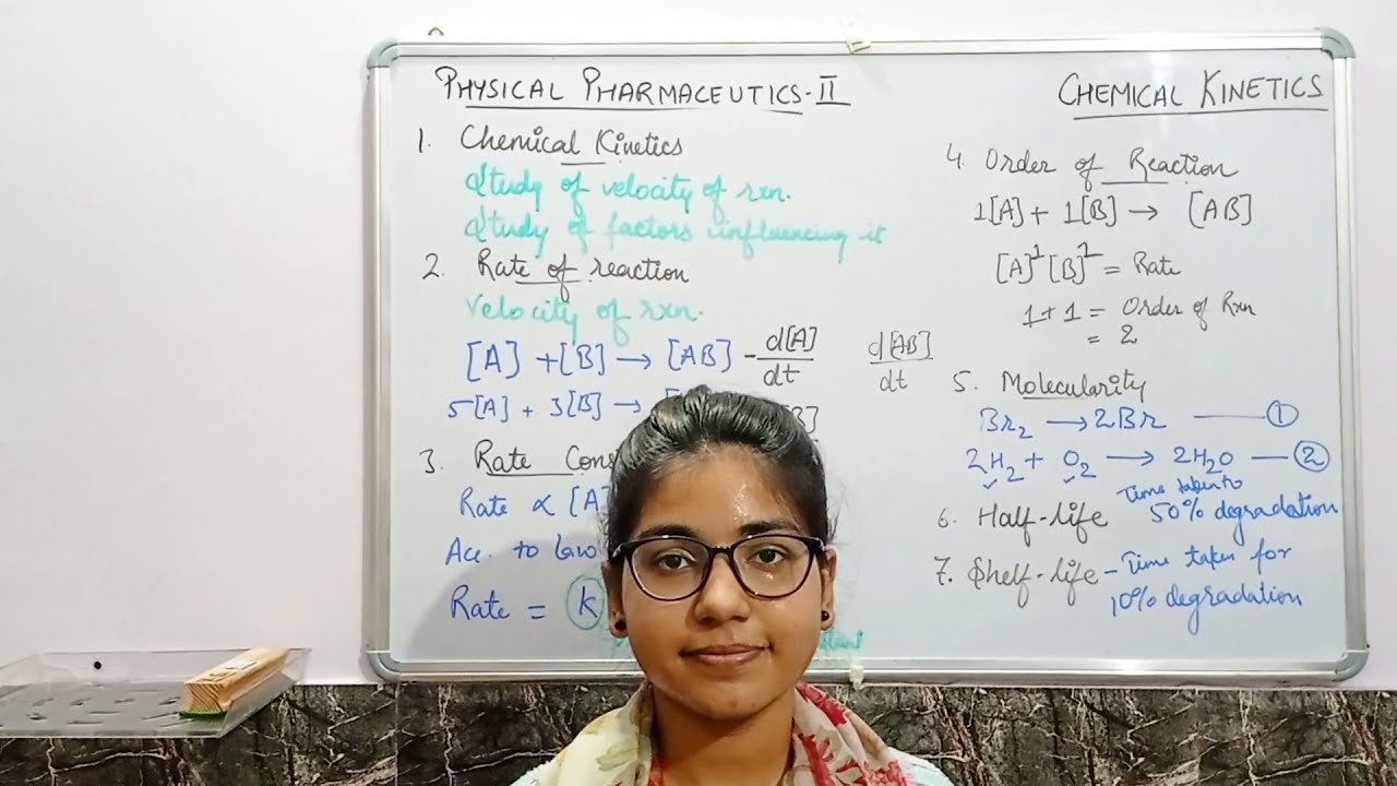 CHEMICAL KINETICS | RATE OF REACTION | RATE CONSTANT | ORDER OF REACTION | HALF-LIFE | SHELF-LIFE