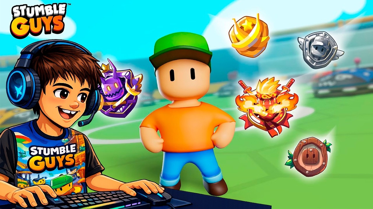 STUMBLE GUYS! NOVA TEMPORADA! Rumo ao CAMPEÃO - De OURO a PLATINA!