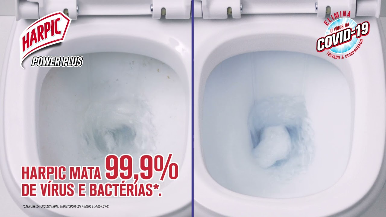 Limpeza profunda &eacute; com Harpic!