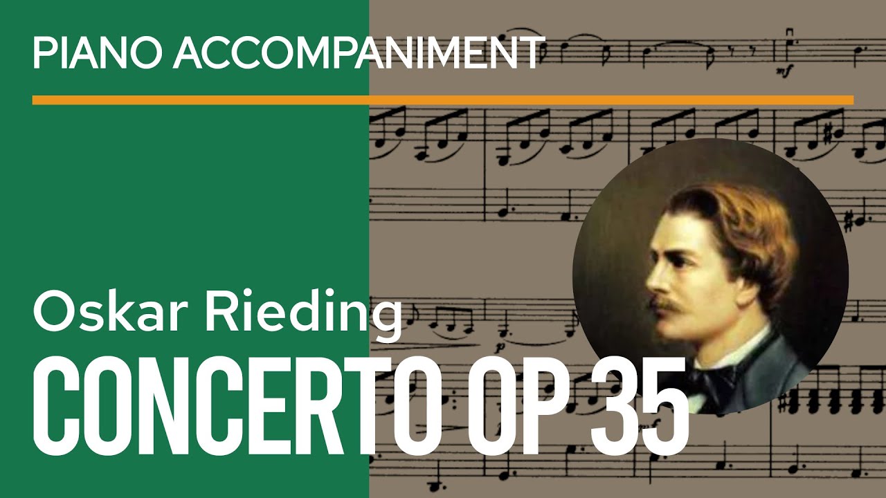 Rieding - 1st mov. Allegro moderato from Violin Concerto Op. 35 Piano Accompaniment | play along