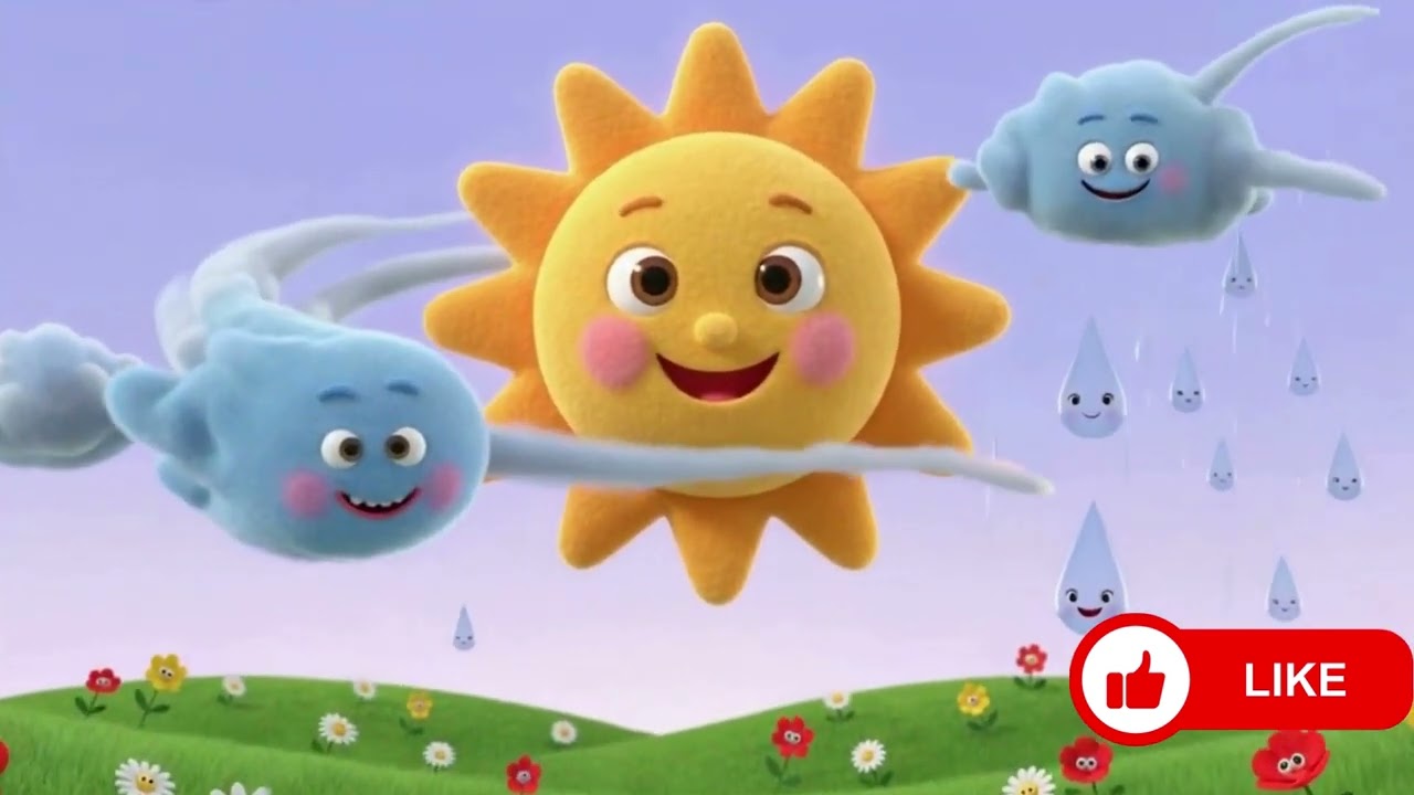 Sol, Vento e Chuva – Música Infantil Super Chiclete | Natureza Mágica para Crianças 🌈🎶