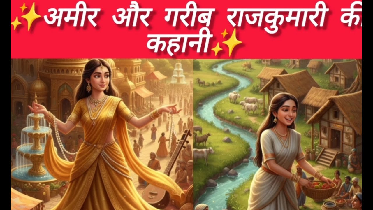 ✨अमीर और गरीब राजकुमारी की कहानी ✨ ।। हिन्दी कहानियां।।