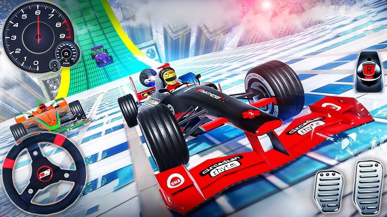 Formula Car Racing Stunts 3D - Impossible Car Mega Ramp Simulator 2024 - Android GamePlay