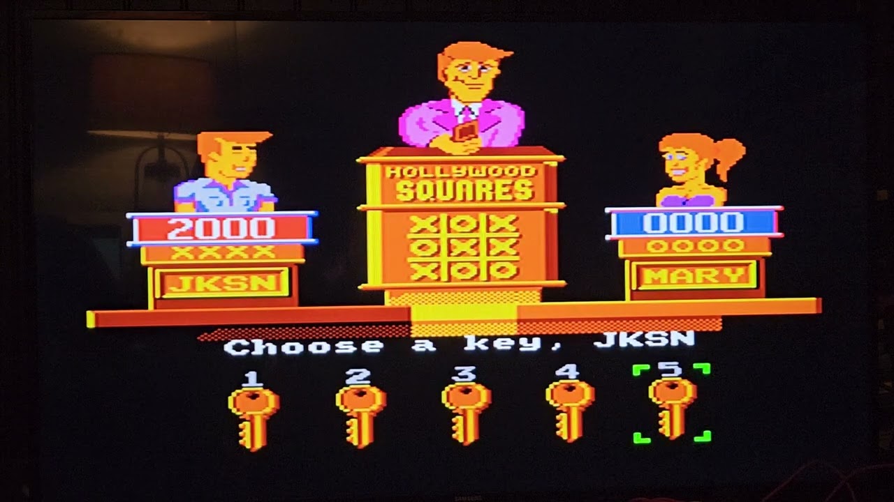 I play as Sarah's boyfriend Jackson on Hollywood Squares for the NES