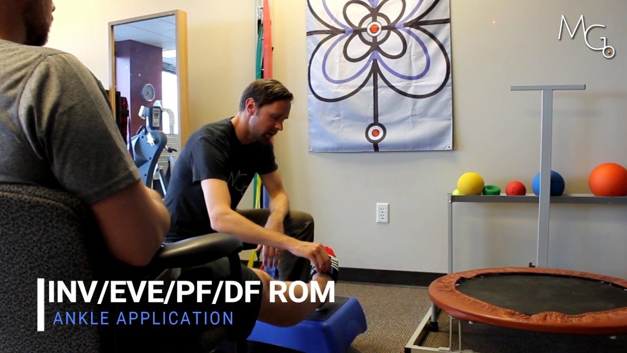 Ankle ROM drills with Motion Guidance visual feedback