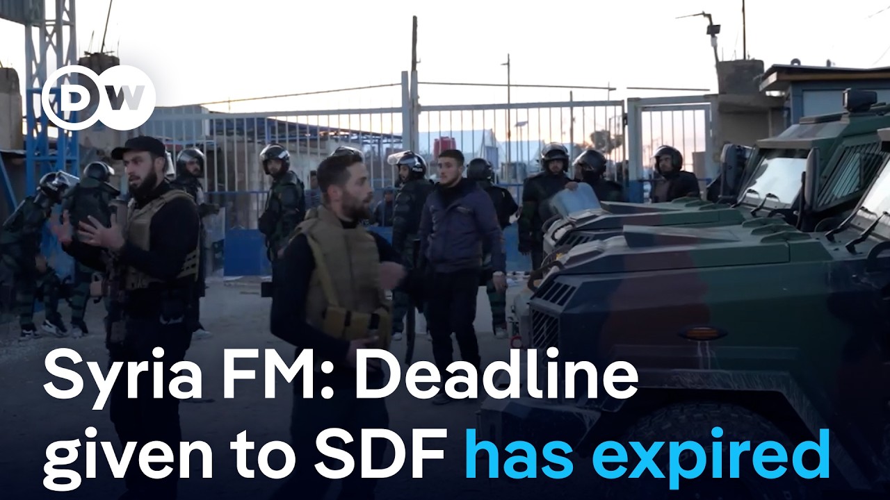 Syria's government considers next steps after deadline given to Kurdish SDF expires | DW News
