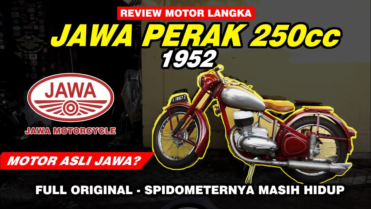 MOTOR TUA BUATAN INDONESIA ? Review JAWA PERAK 250cc 1952