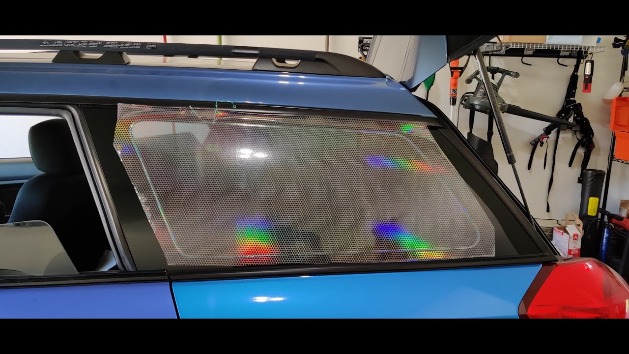 Holographic Hex Tint--on a window?!