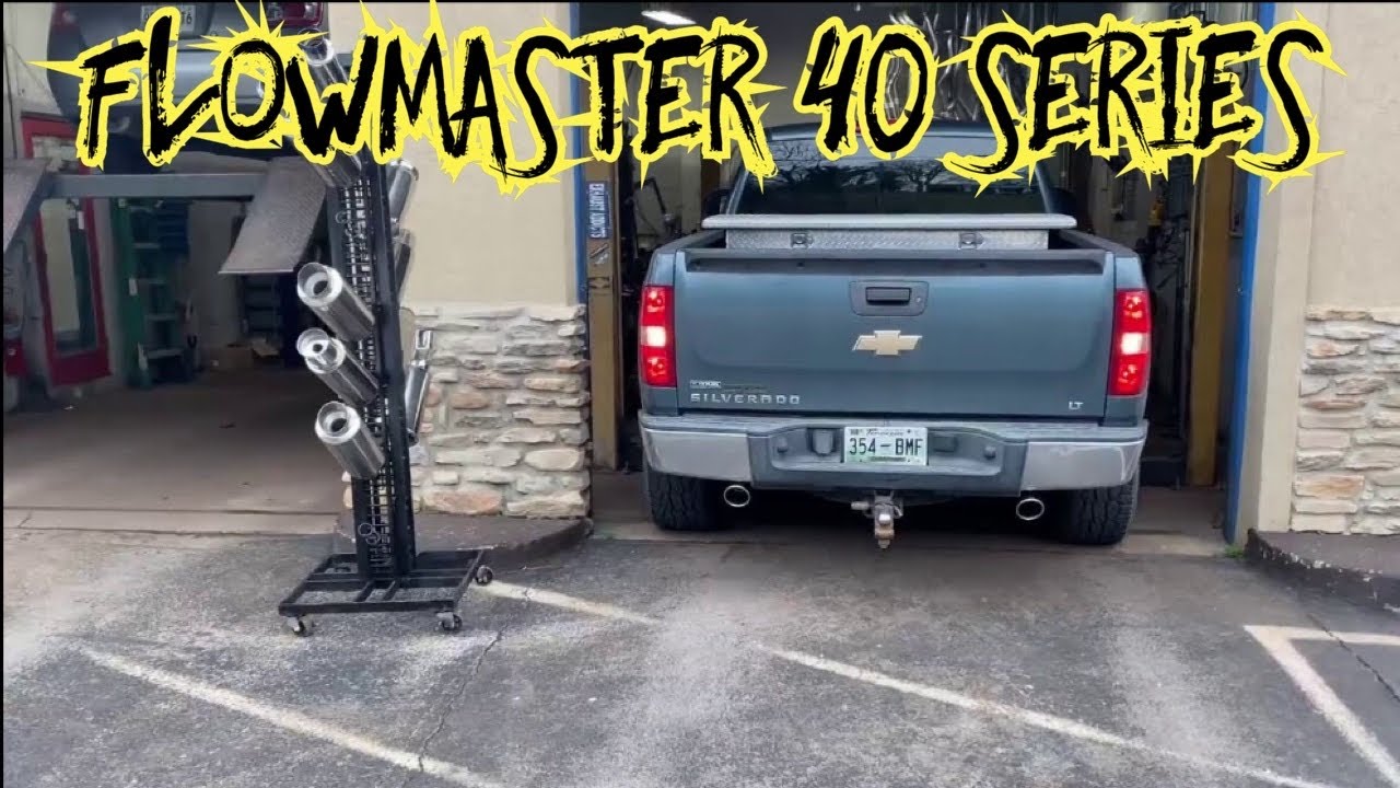 Chevy Silverado DUAL EXHAUST w/ FLOWMASTER 40 Series!