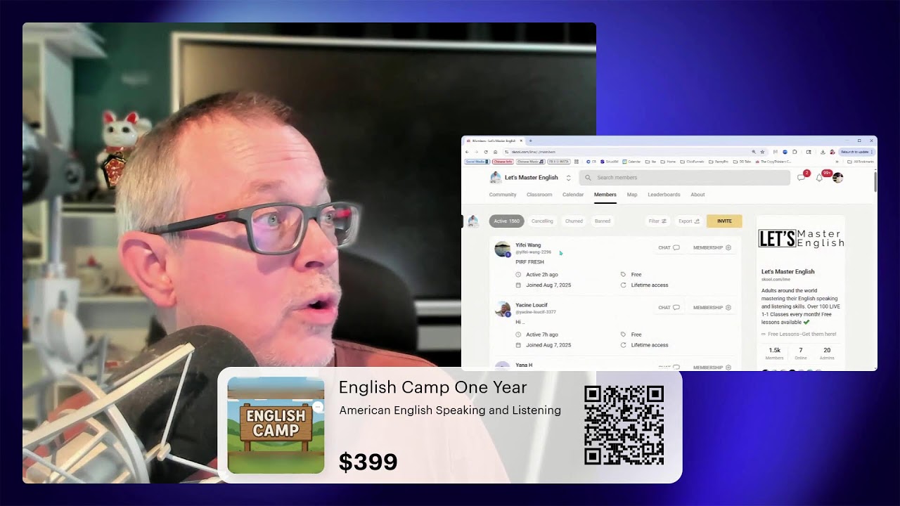 🌟 Join Coach Shane for an exclusive look at our $399 One-Year Online English ESL Camp for adults!