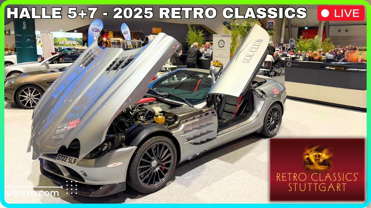 LIVE 2025 Retro Classics Stuttgart HALLE 5 & 7 MERCEDES BMW Markenclubs KOMPLETTE TOUR ALLE AUTOS