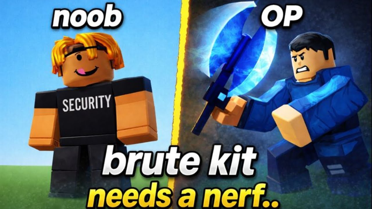 Brute kit needs a nerf... ( Roblox Bed fight )