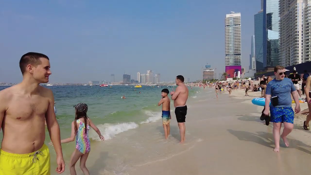 GW - Dubai - Gorgeous Beach walk - Jumeirah Beach Residence JBR - January - 4K