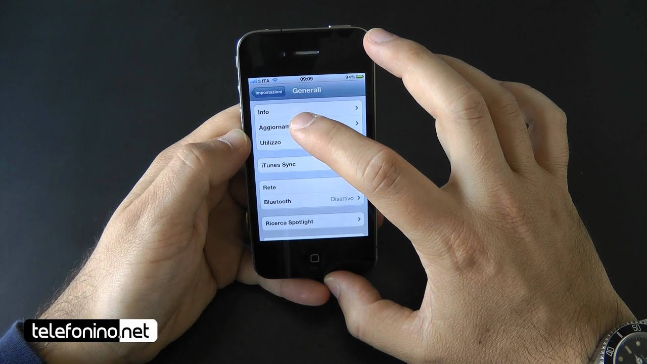 Apple iOs 5 su iphone 4 da Telefonino.net