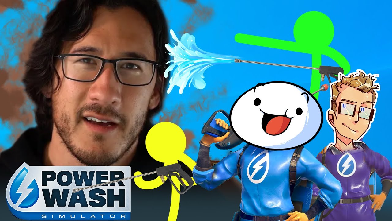 Alan Becker Responds to Markiplier | Power Wash Pals ft TheOdd1sOut and Skip the Tutorial