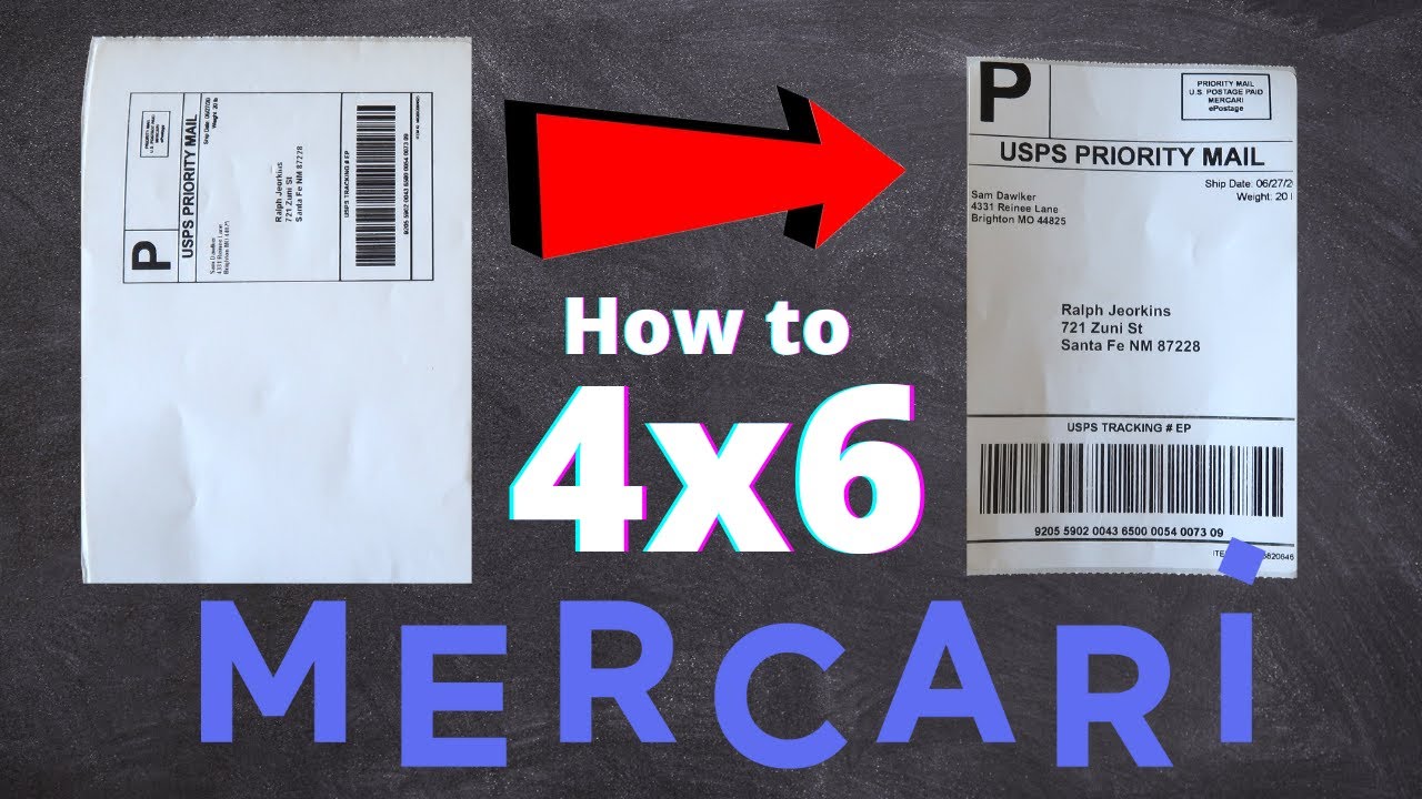 Mercari Shipping Label 4x6 Thermal Printing (Newest and Best Method) iPhone iPad Android
