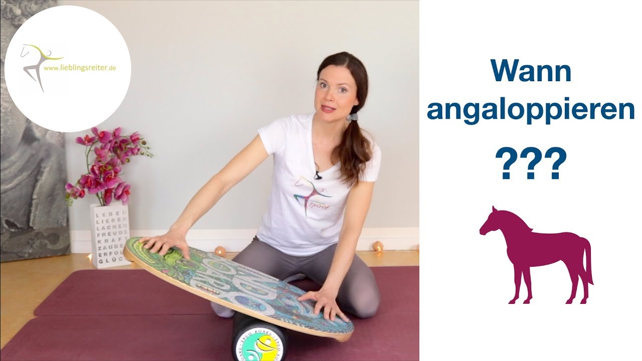 Angaloppieren im richtigen Moment!