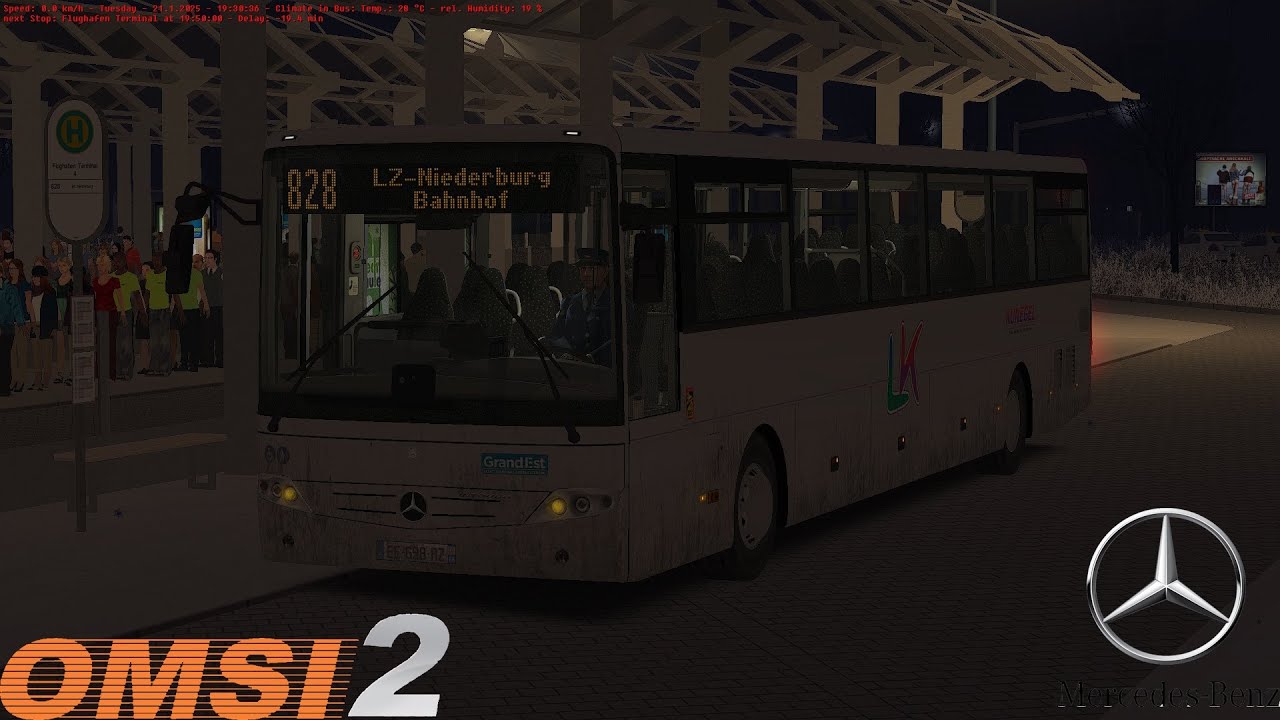 Omsi 2 - Ahlheim Laurenzbach Updated - Line 828 - Mercedes Benz Intouro L