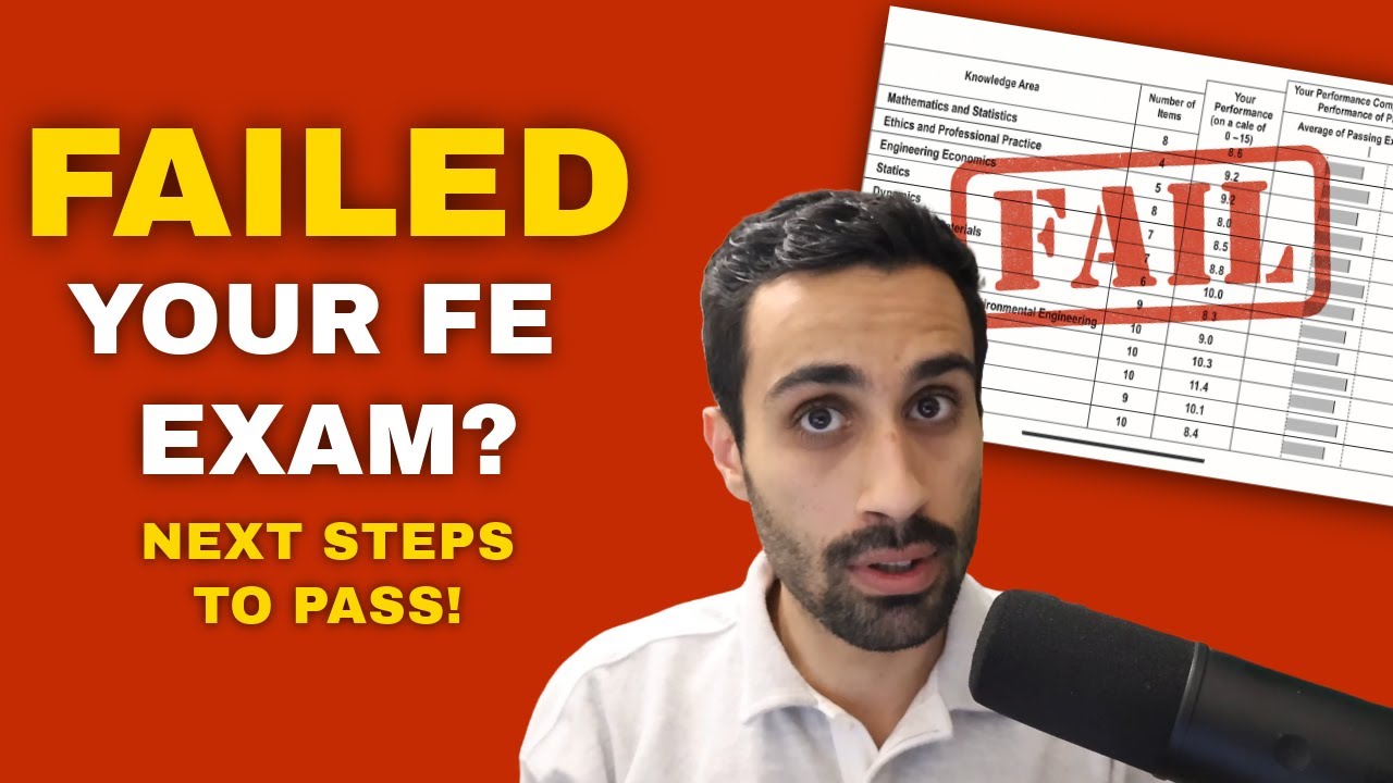 FAILED your FE Exam? How to Read Your Results & Come Back Stronger