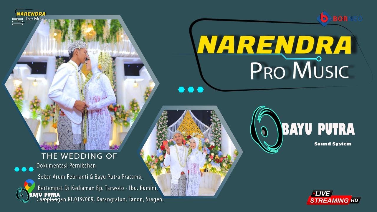 #livetunda SESION 2 // NARENDRA MUSIK  || BAYU PUTRA AUDIO || Wedding Of Sekar Arum & Bayu Putra