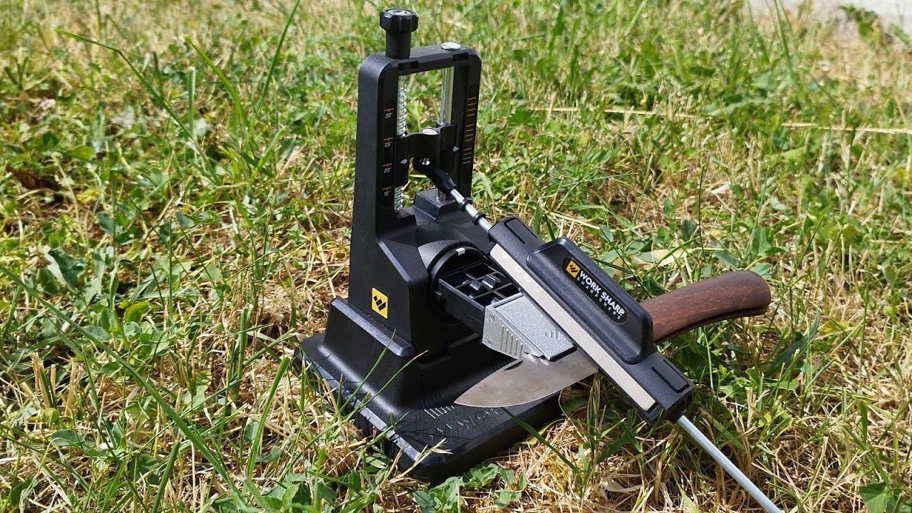 Affûtage Work Sharp precision adjust.