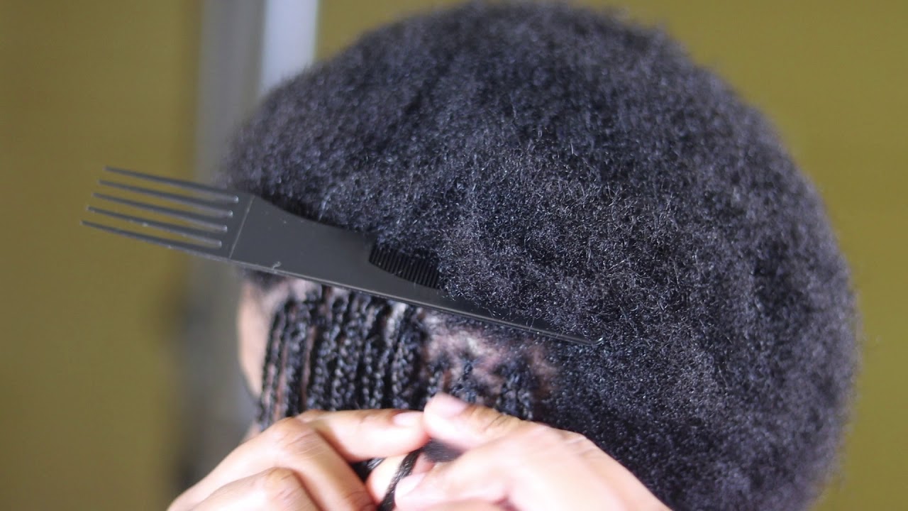 micro braids on my short natural hair