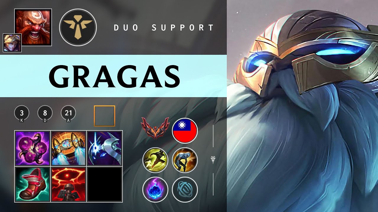 Gragas Support vs Thresh - TW Grandmaster Patch 26.02