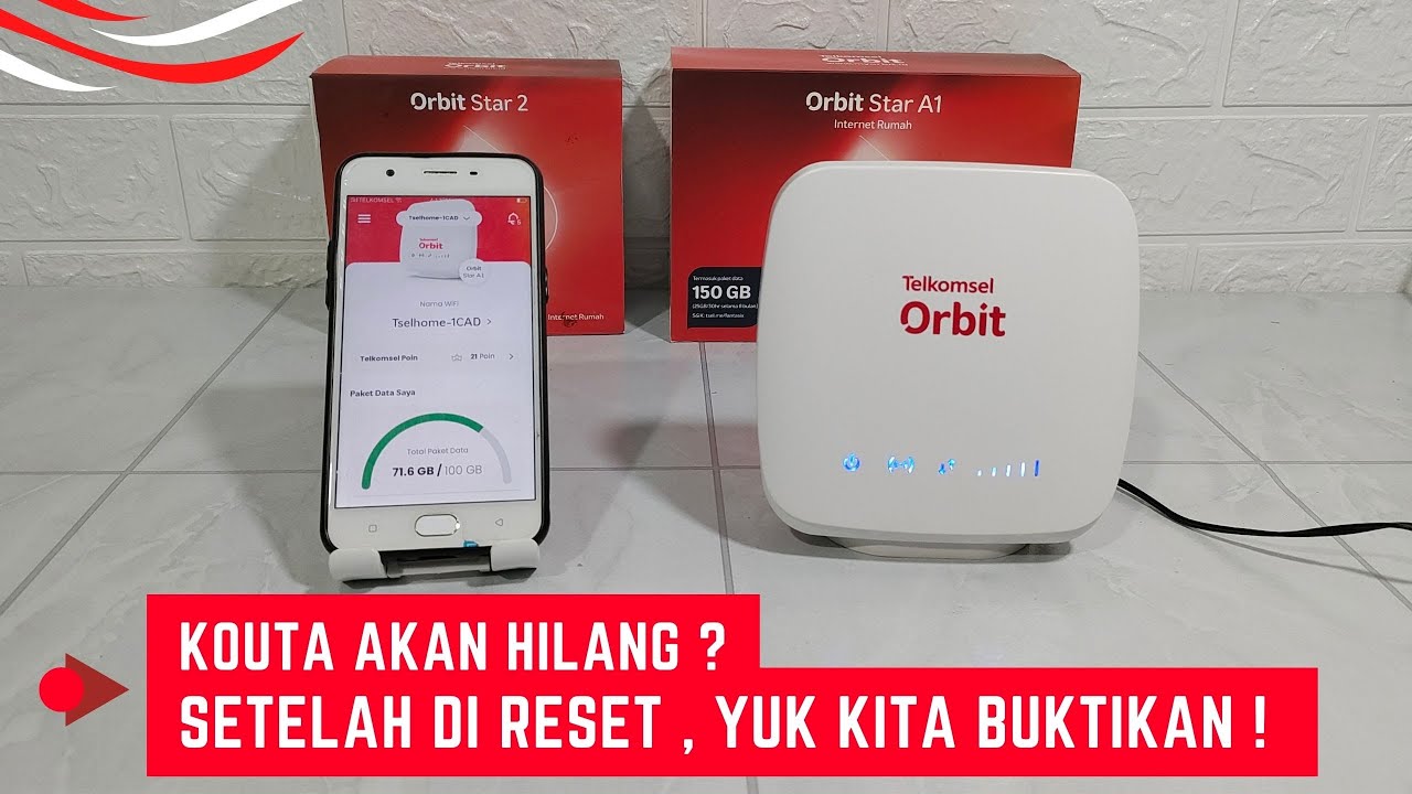 Reset Modem Orbit Telkomsel Yang Masih Ada Kouta Apakah Kouta Langsung Hilang ?