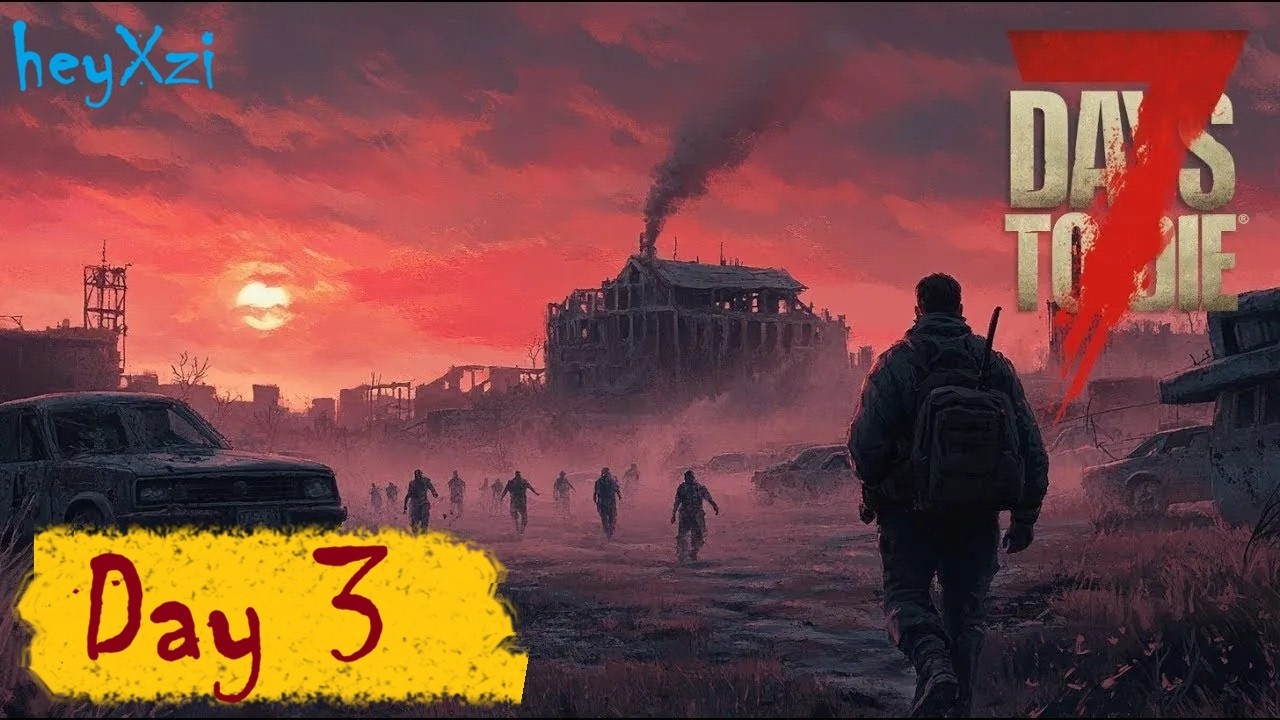 7 Days To Die - ДЕНЬ 3 - УЛУЧШАЮ БАЗУ и ЛУТАЮСЬ В ГОРОДЕ