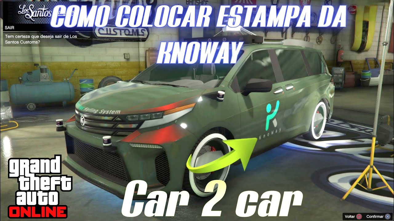 *NEW* CAR 2 CAR  COMO FAZER O CARRO DA GOOGLE MOD ( karin vivanite)E COLOCAR ESTAMPA KNOWAY