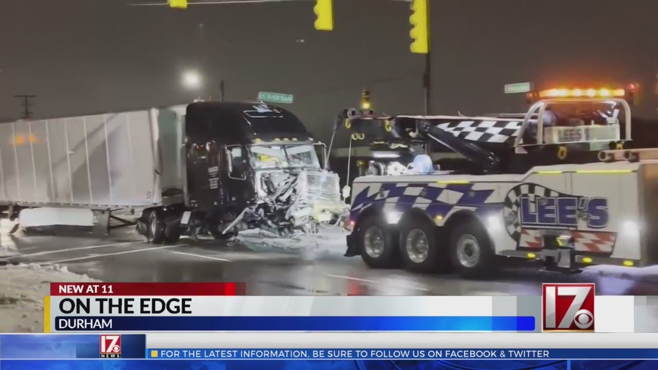 Witness of semi truck's crash off Durham bridge says he was 'shaken' by what he saw