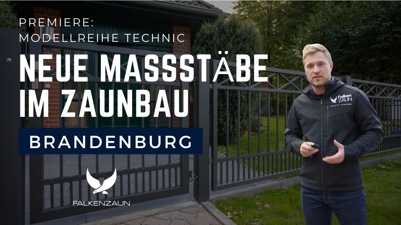 60 Meter Klassische Aluminium Zaunanlage in Brandenburg – Falken Zaun