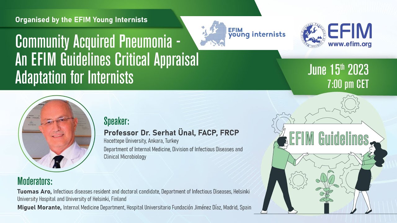 Community acquired pneumonia - An EFIM guidelines critical appraisal adaptation for internists