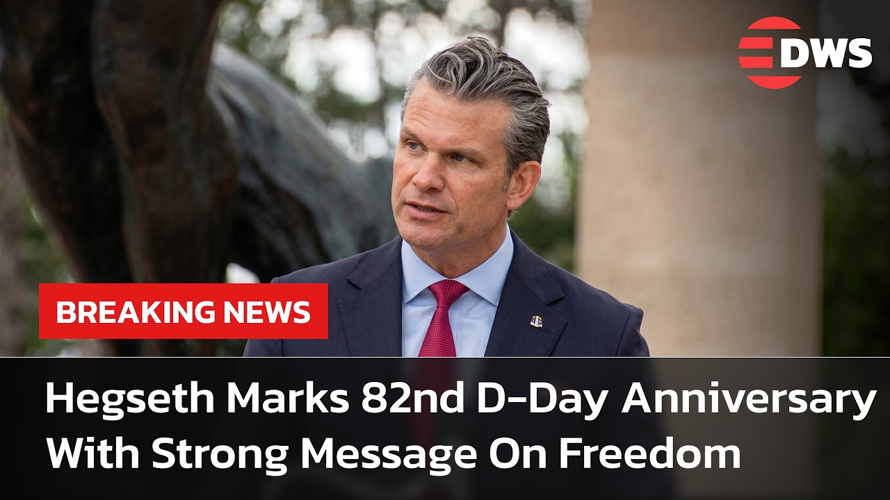 Pete Hegseth Powerful D-Day 82nd Anniversary Speech In Normandy France | DWS News | AC1F