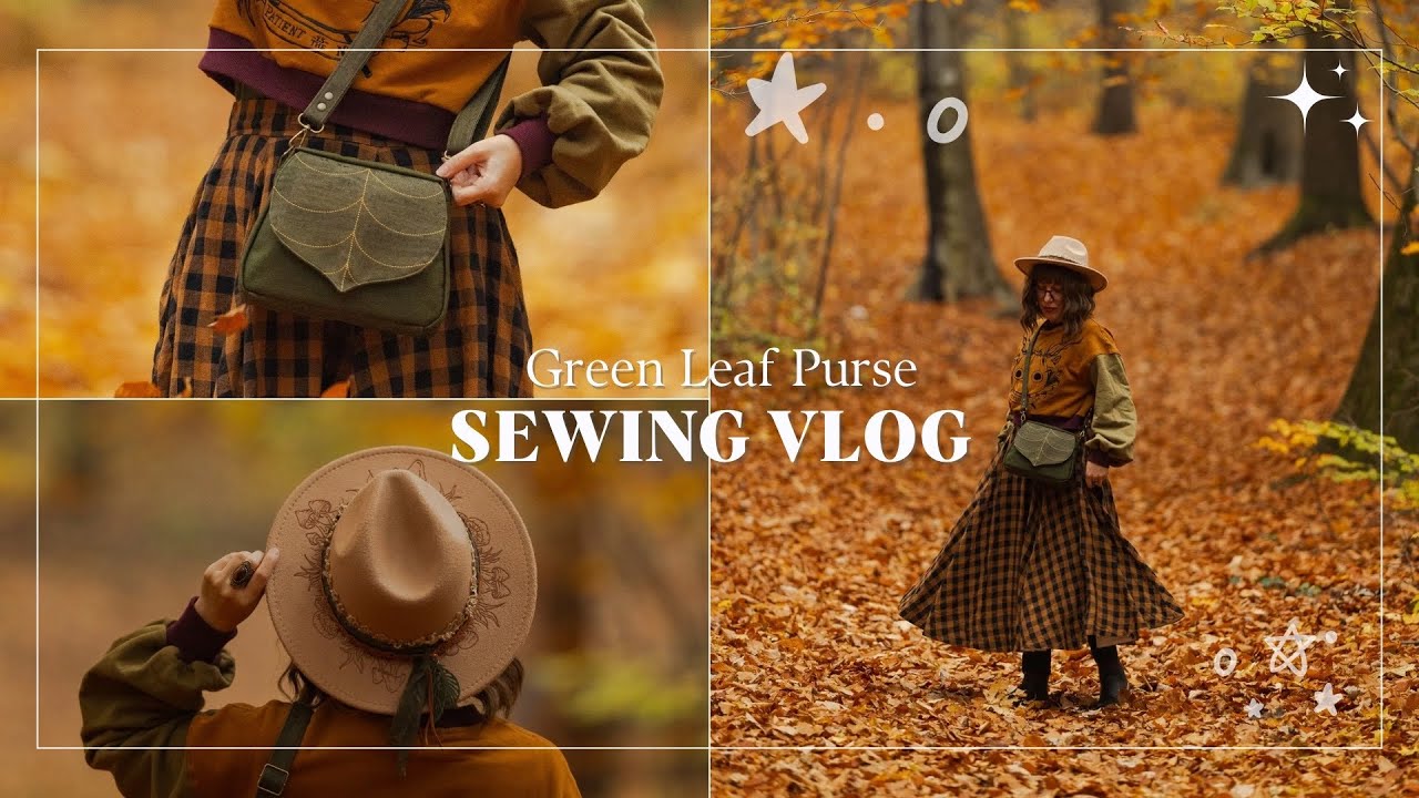Sewing Vlog. Making the Green Leaf Purses. #sewingvlog #leaflingbags #shoprestock