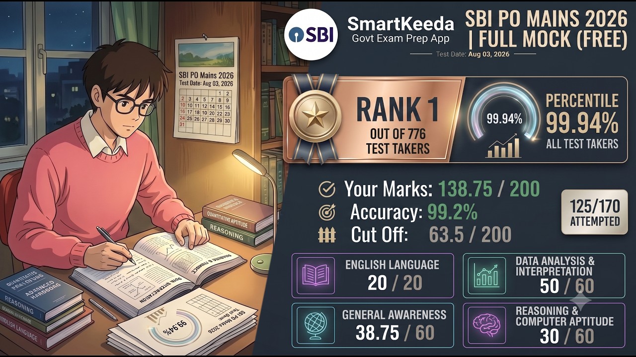 How I Attempted SMARTKEEDA SBI PO MAINS 2026 FULL MOCK (FREE)