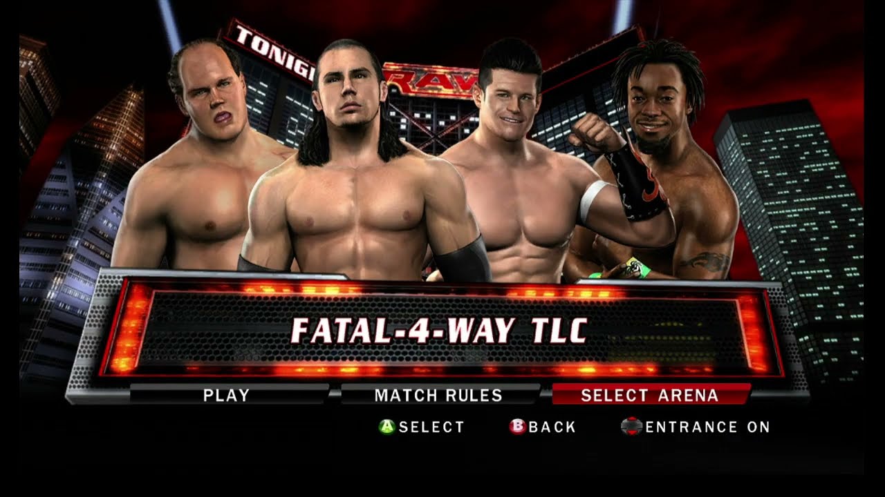 Xbox 360 Smack down vs raw 2010 Tag team n fatal 4 way Xbox 360 2026