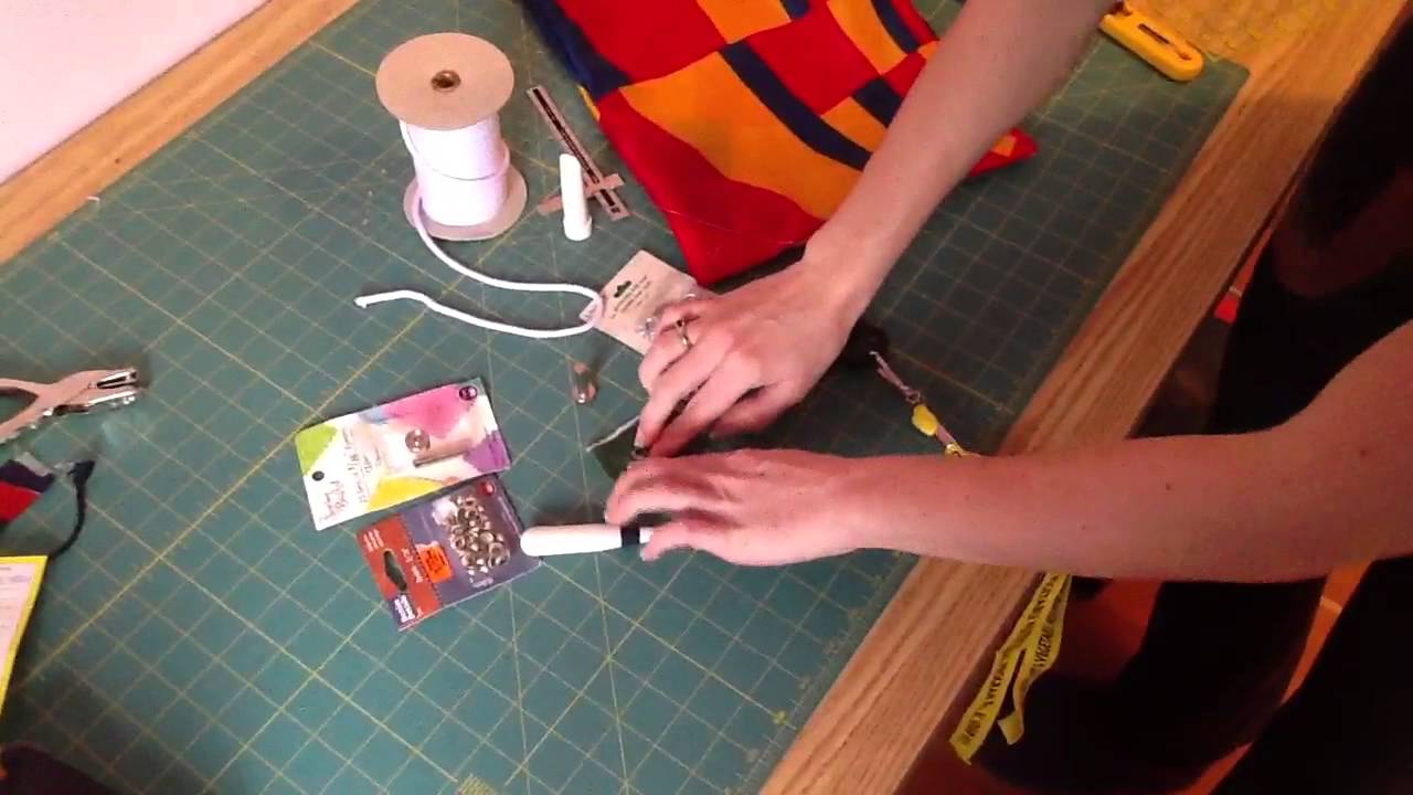 Setting gromets & eyelets with a hammer