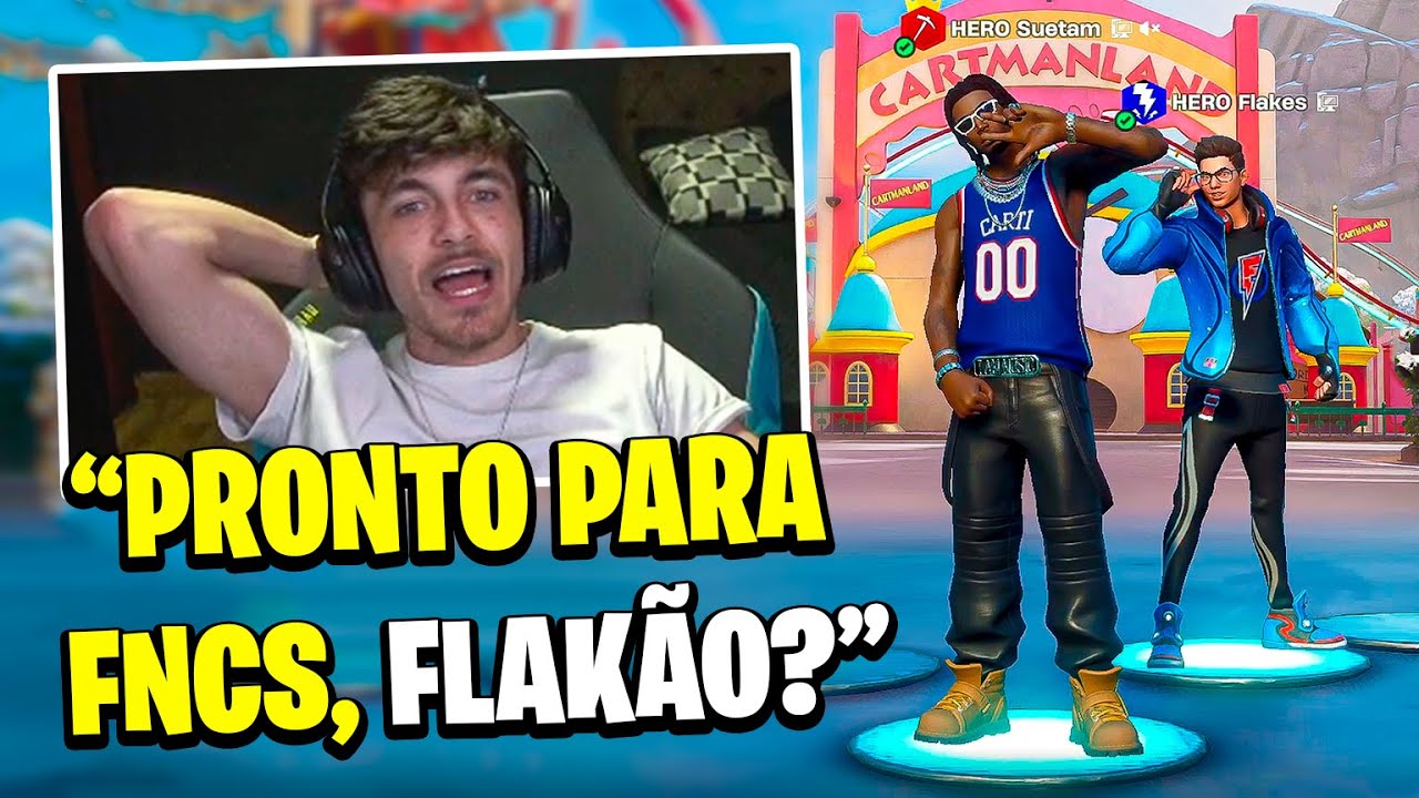 SUETAM e FLAKES POWER TREINANDO para FNCS em 2026!