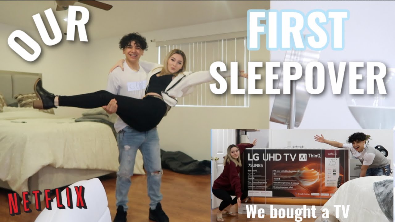 WE HAD OUR FIRST SLEEP OVER | couples edition*