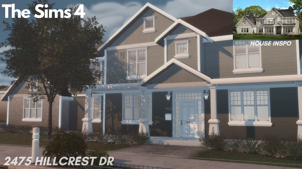 The Sims 4: Realistic Unfurnished Home | Speed Build with cc