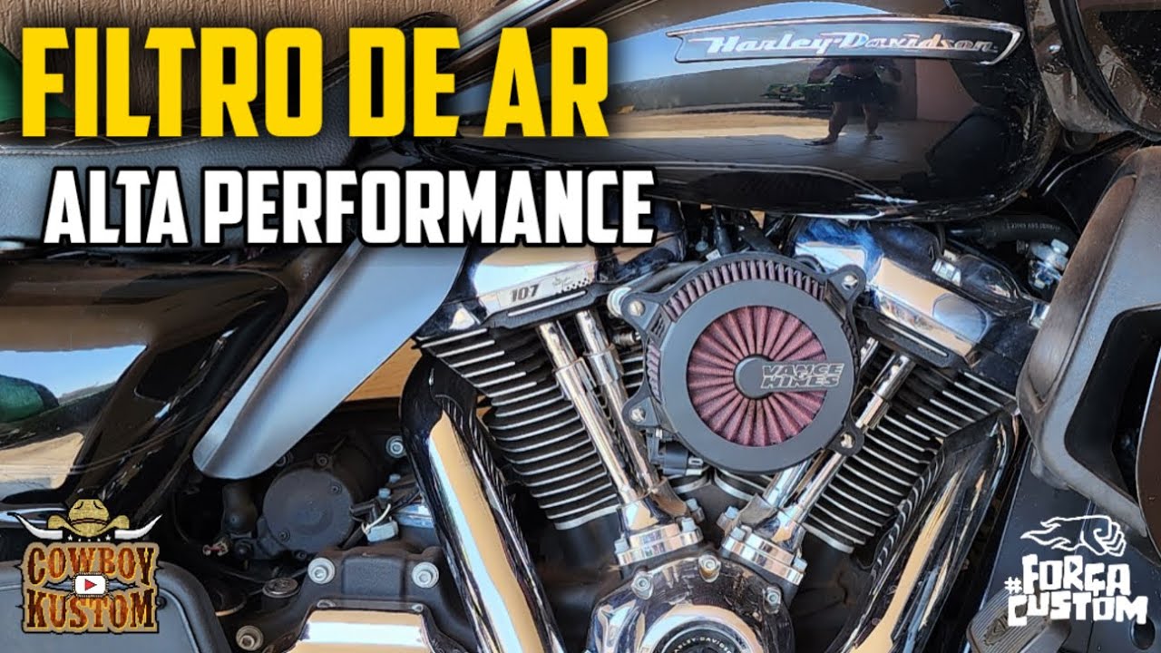Filtro de Ar Esportivo para Harley Davidson!