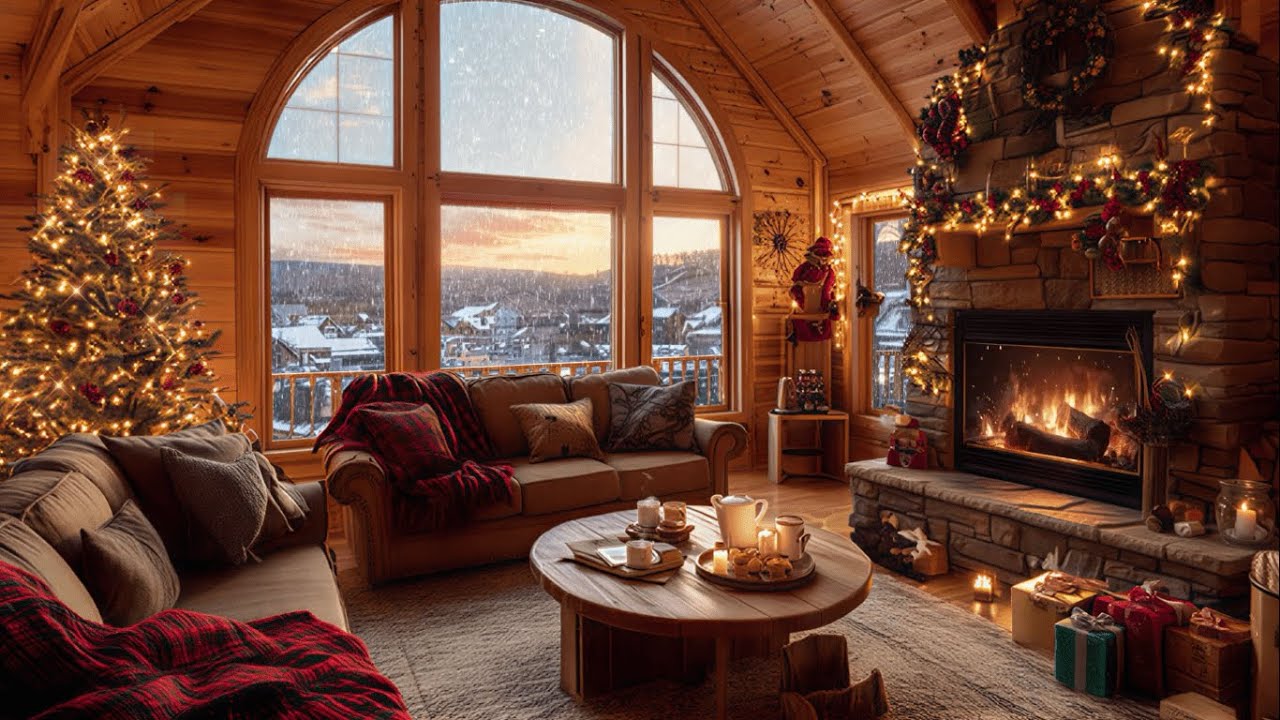 Happy Jazz Bossa Nova by the Fireplace | Good Mood Music for Work & Focus 3