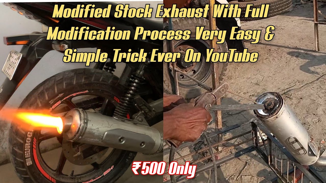 BAJAJ PULSAR 220 MODIFIED STOCK EXHAUST | BEST EXHAUST FOR PULSAR 220